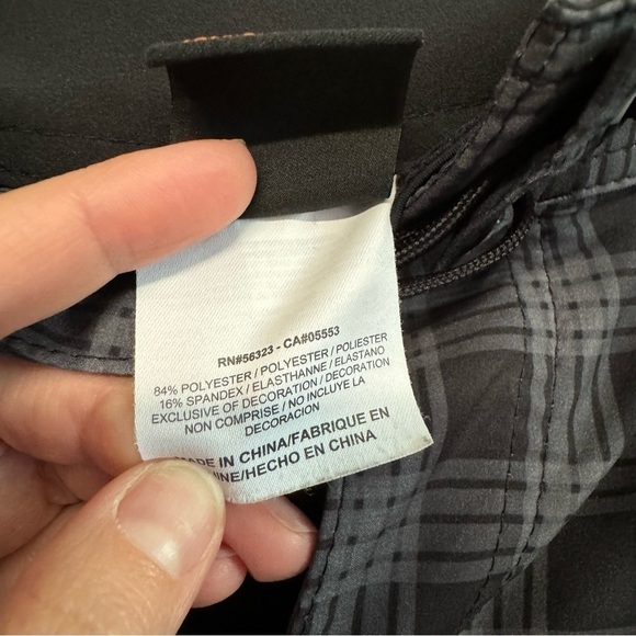 Nike 6.0 skateboarding board shorts black gray plaid swim - Picture 6 of 10